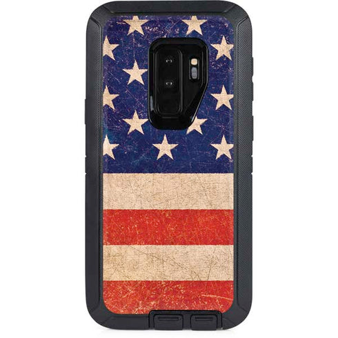 Distressed American Flag Otterbox Defender Galaxy Skin
