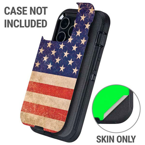 Distressed American Flag Otterbox Defender iPhone Skin