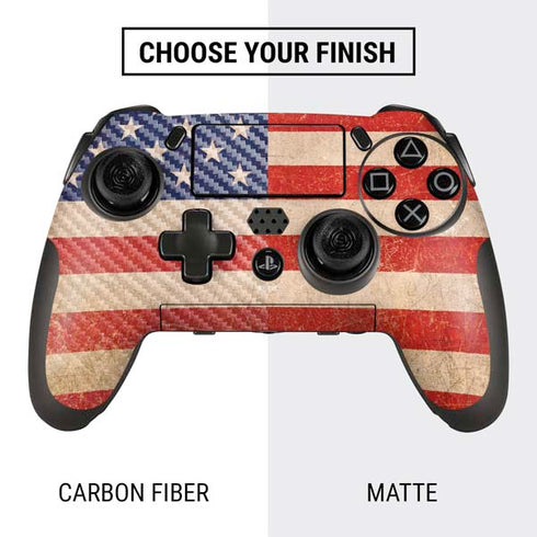 Distressed American Flag PlayStation Scuf Vantage 2 Controller Skin