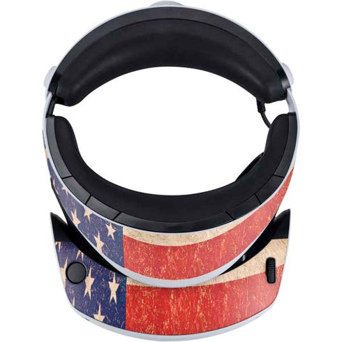 Distressed American Flag PlayStation VR2 Skin