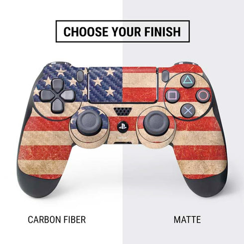 Distressed American Flag PS4 Controller Skin