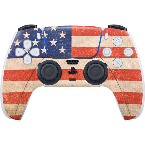 Distressed American Flag PS5 Controller Skin