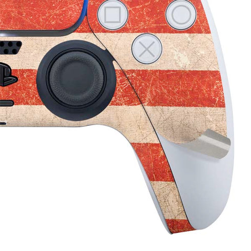 Distressed American Flag PS5 Controller Skin