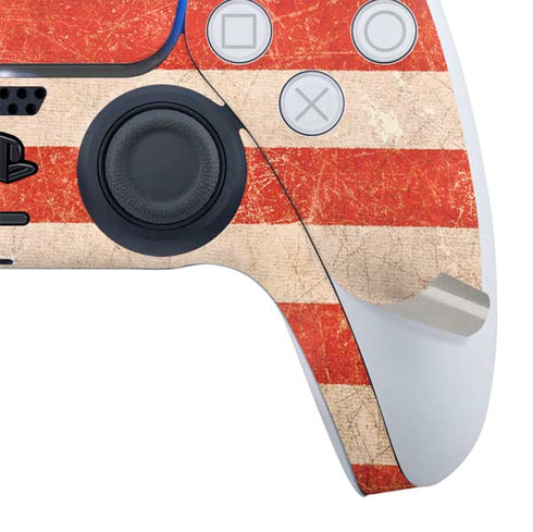Distressed American Flag PS5 Slim Digital Edition Bundle Skin