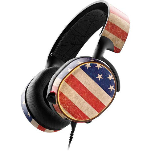 Distressed American Flag SteelSeries Arctis 5 Skin