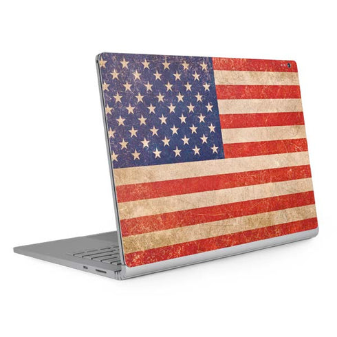 Distressed American Flag Surface Book 2 13.5in Skin
