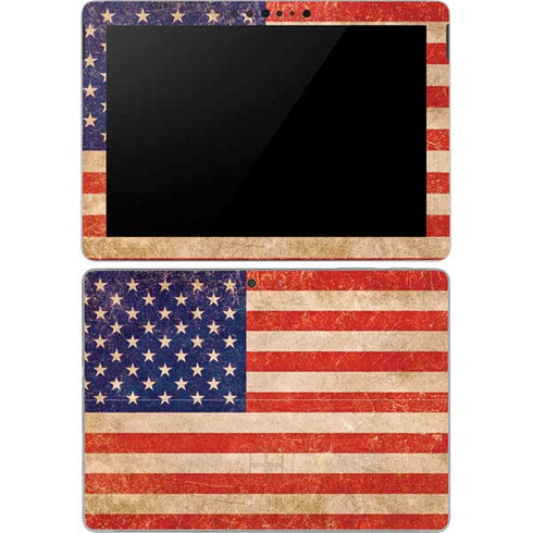 Distressed American Flag Surface Go Skin