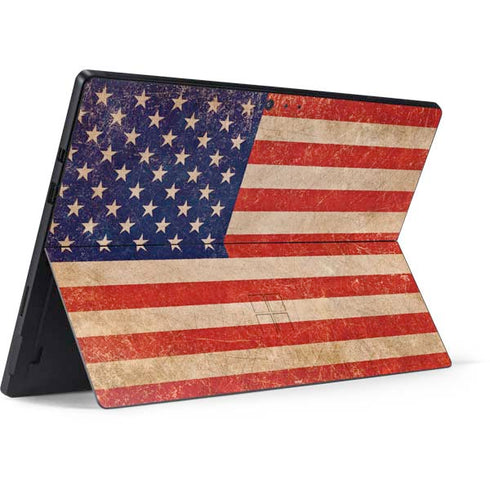 Distressed American Flag Surface Pro 6 Skin