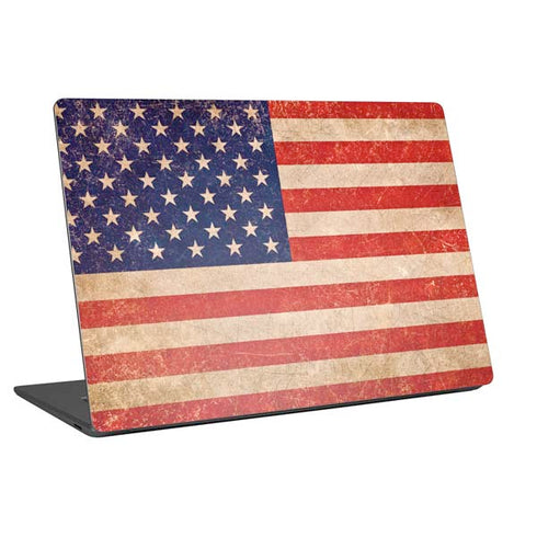 Distressed American Flag Universal Laptop 13in (10.6 x 7.6in) Skin