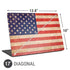 Distressed American Flag Universal Laptop 17in (13.8 x 10in) Skin