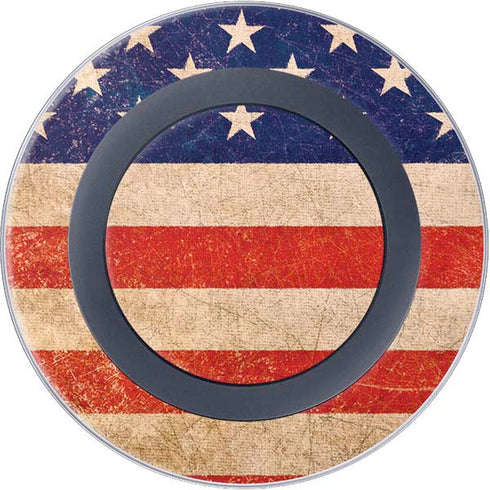 Distressed American Flag Wireless Charger Skin