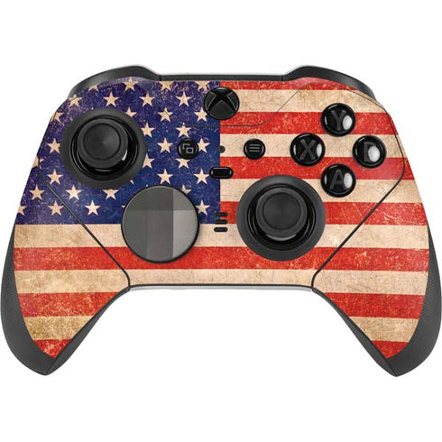 Distressed American Flag Xbox Elite Wireless Controller Series 2 Skin