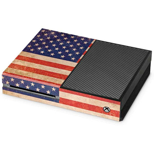 Distressed American Flag Xbox One Console Skin