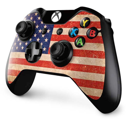 Distressed American Flag Xbox One Controller Skin