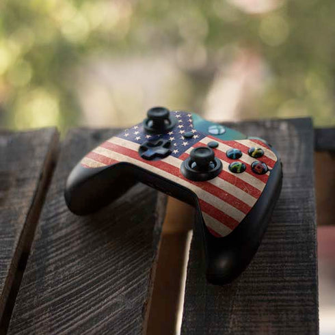 Distressed American Flag Xbox One Controller Skin