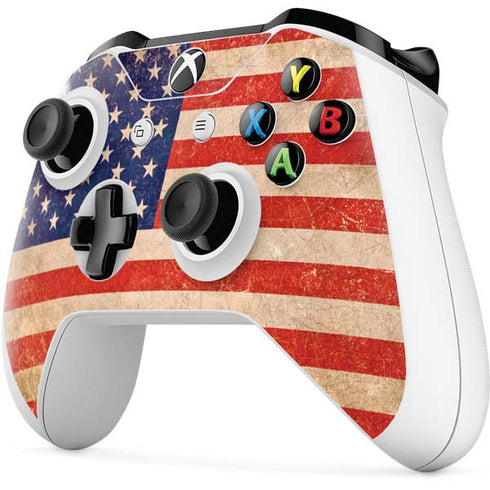 Distressed American Flag Xbox One S Controller Skin