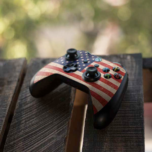 Distressed American Flag Xbox One S Controller Skin