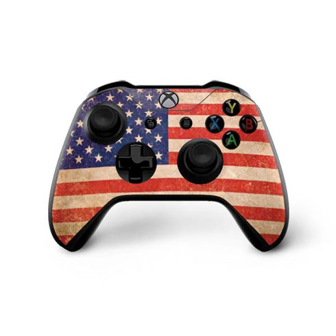 Distressed American Flag Xbox One X Controller Skin