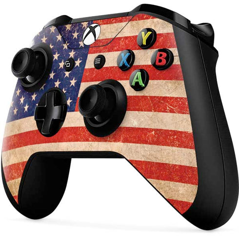 Distressed American Flag Xbox One X Controller Skin