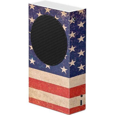 Distressed American Flag Xbox Series S Console Skin