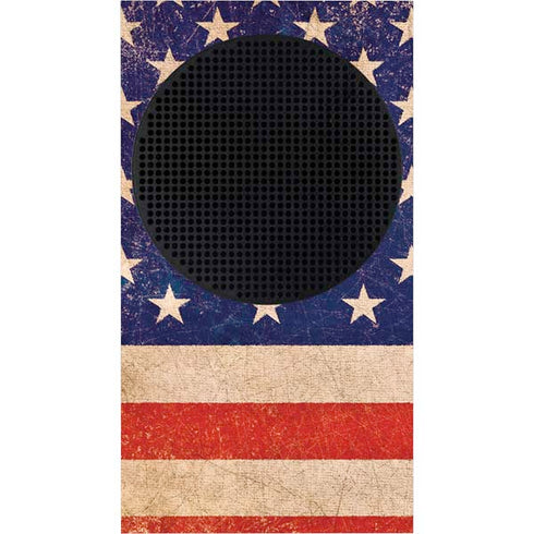Distressed American Flag Xbox Series S Console Skin
