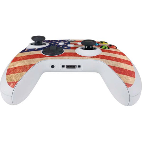 Distressed American Flag Xbox Series S Controller Skin