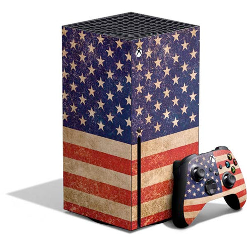 Distressed American Flag Xbox Series X Bundle Skin