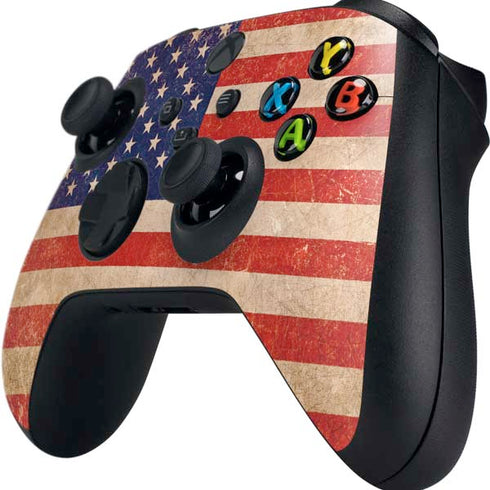 Distressed American Flag Xbox Series X Controller Skin