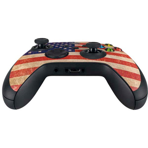 Distressed American Flag Xbox Series X Controller Skin