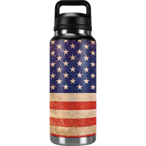 Distressed American Flag YETI Rambler 36oz Bottle Skin