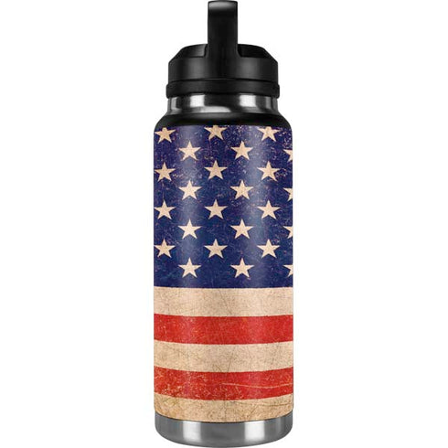 Distressed American Flag YETI Rambler 36oz Bottle Skin