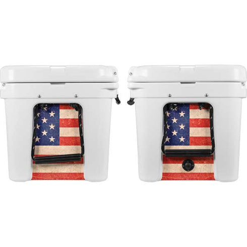Distressed American Flag YETI Tundra 35 Hard Cooler Skin