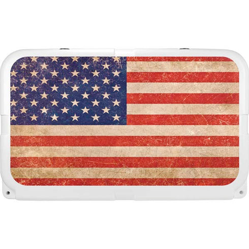 Distressed American Flag YETI Tundra 45 Hard Cooler Skin
