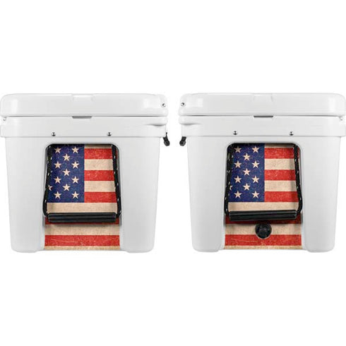 Distressed American Flag YETI Tundra 65 Hard Cooler Skin