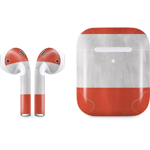Distressed Austria Flag Apple AirPods 2 Skin