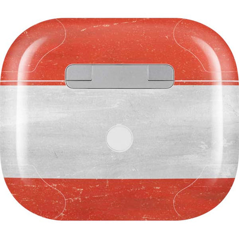 Distressed Austria Flag Apple AirPods (3rd Gen 2021) Skin