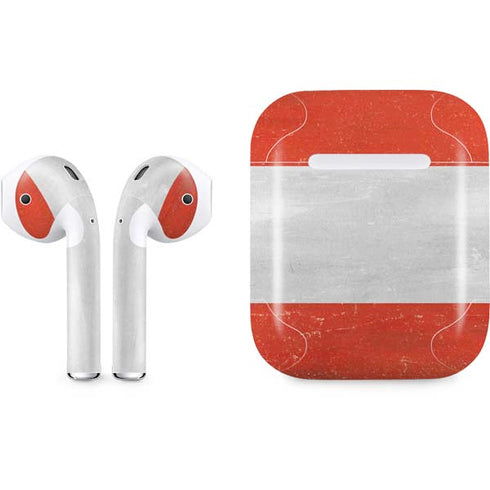 Distressed Austria Flag Apple AirPods Skin