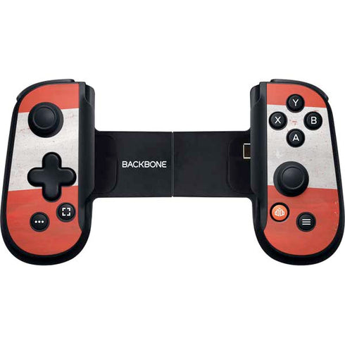 Distressed Austria Flag Backbone One for iPhone Game Controller Skin