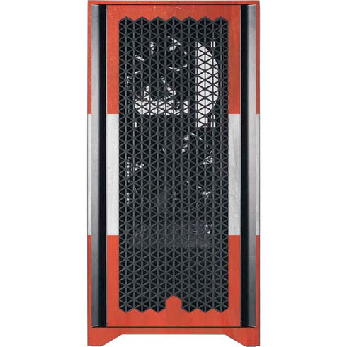 Distressed Austria Flag Corsair 4000D Tempered Glass Mid-Tower ATX Case Skin