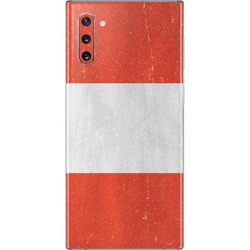 Distressed Austria Flag Galaxy Note 10 Skin