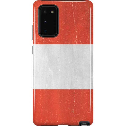 Distressed Austria Flag Galaxy Note20 5G Pro Case
