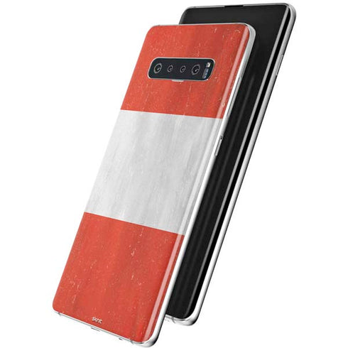 Distressed Austria Flag Galaxy S10 Skin