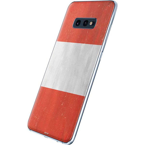Distressed Austria Flag Galaxy S10e Skin