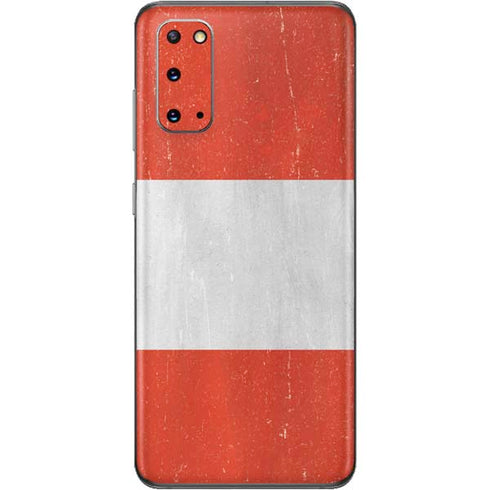 Distressed Austria Flag Galaxy S20 Skin