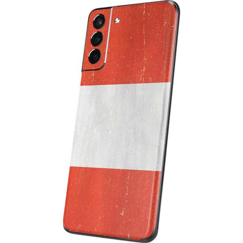 Distressed Austria Flag Galaxy S21 5G Skin