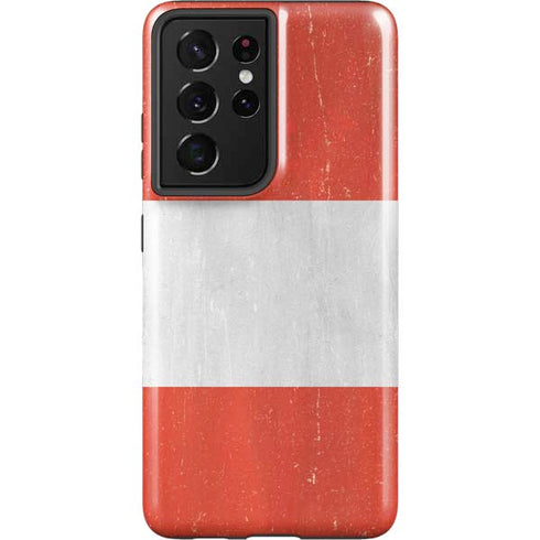 Distressed Austria Flag Galaxy S21 Ultra 5G Pro Case