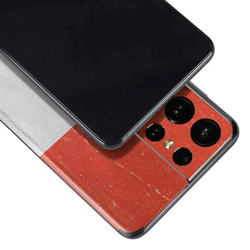 Distressed Austria Flag Galaxy S21 Ultra 5G Skin