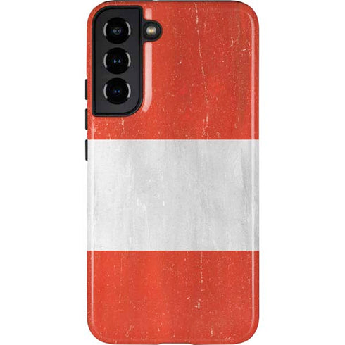 Distressed Austria Flag Galaxy S22 Plus Pro Case