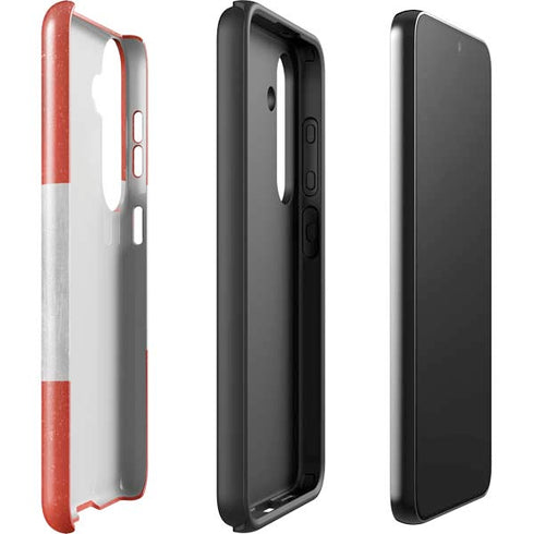 Distressed Austria Flag Galaxy S24 Plus Impact Case