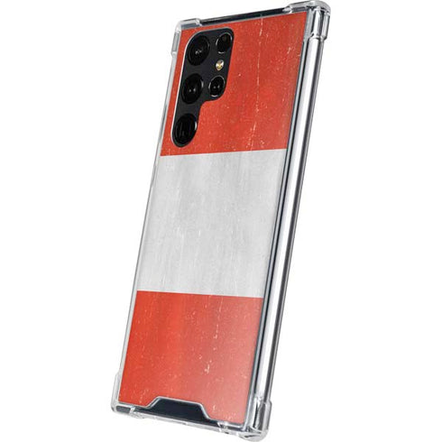 Distressed Austria Flag Galaxy S24 Ultra Clear Case